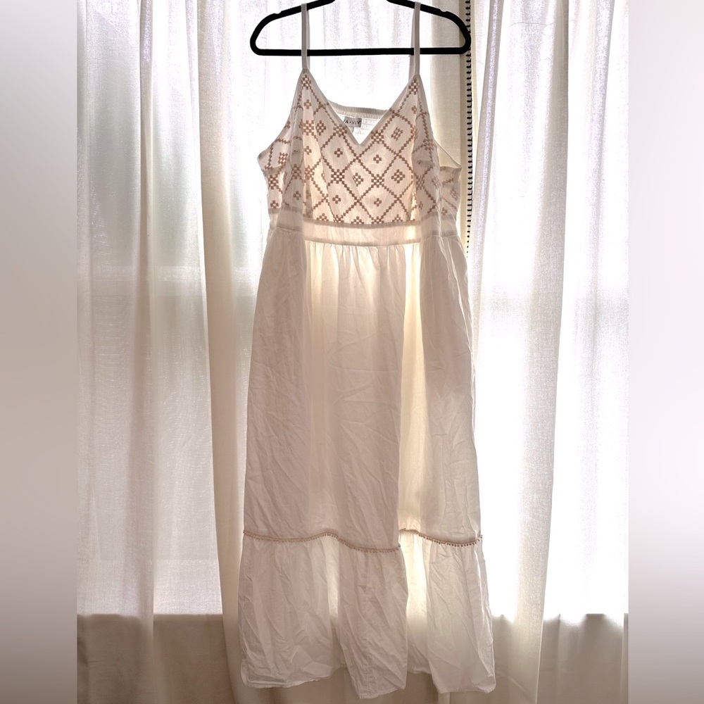 Ava & Viv Off White/Cream Long Dress